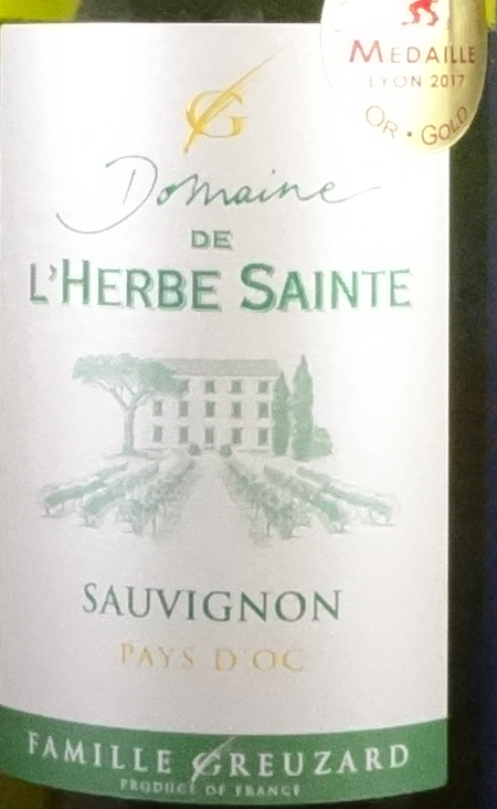 L\'Herbe Sainte Sauvignon Blanc 2017