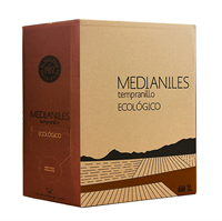 Medianiles Tempranillo Roble Vino Ecologico  3 liter Bag-in-box